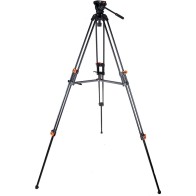 Trépied en aluminium COMAN DF16L avec tête vidéo Q5 d'une hauteur de 1,86m