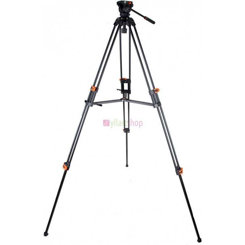 répied en aluminium COMAN DF16L avec tête vidéo Q5 d'une hauteur de 1,86m répied en aluminium COMAN DF16L avec tête vidéo Q5 d'une hauteur de 1,86m