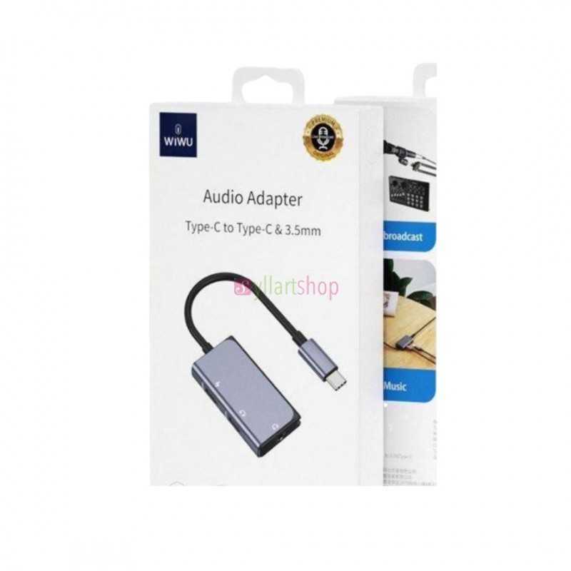 Adaptateur audio Wiwu Type-C vers Type-c & 3. 5 mm Adaptateur audio Wiwu Type-C vers Type-c & 3. 5 mm