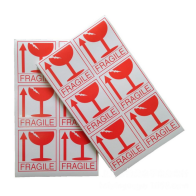 Étiquettes à coquille d'encre en vinyle 24 pièces autocollants jetables imperméables résistante au soleil alerte de colle