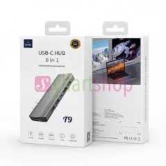 Adaptateur Wiwu Alpha 8 in1 Usb-C Hub T9