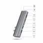 Adaptateur Wiwu Alpha 8 in1 Usb-C Hub T9 Adaptateur Wiwu Alpha 8 in1 Usb-C Hub T9