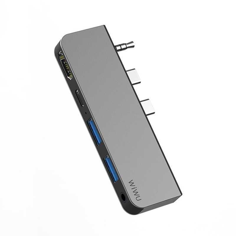 Adaptateur Wiwu Alpha 5 In 1 USB-C M X Pro Adaptateur Wiwu Alpha 5 In 1 USB-C M X Pro