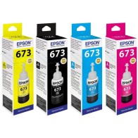 Cartouche d'encre Epson 673 Ecotank Bouteille d'encre Noir, cyan, magenta, jaune, light cyan, light magenta