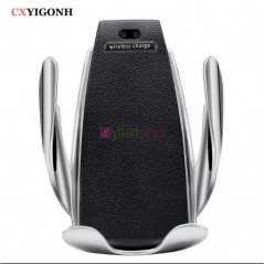 Chargeur de Voiture Sans Fil S9 à Capteur Intelligent | 10W Max | Support de Fixation Automatique Qi