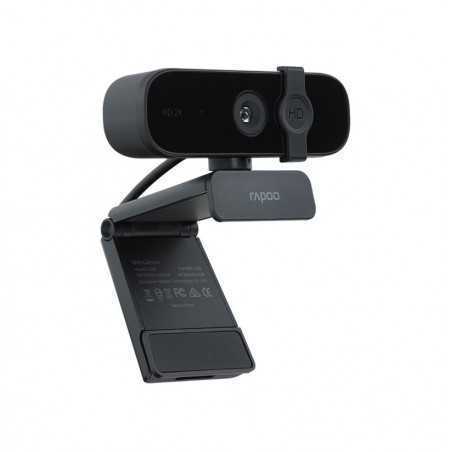 Webcam Rapoo C280 HD 2K rotative avec microphone couverture, pour diffusion en direct et conférence vidéo
