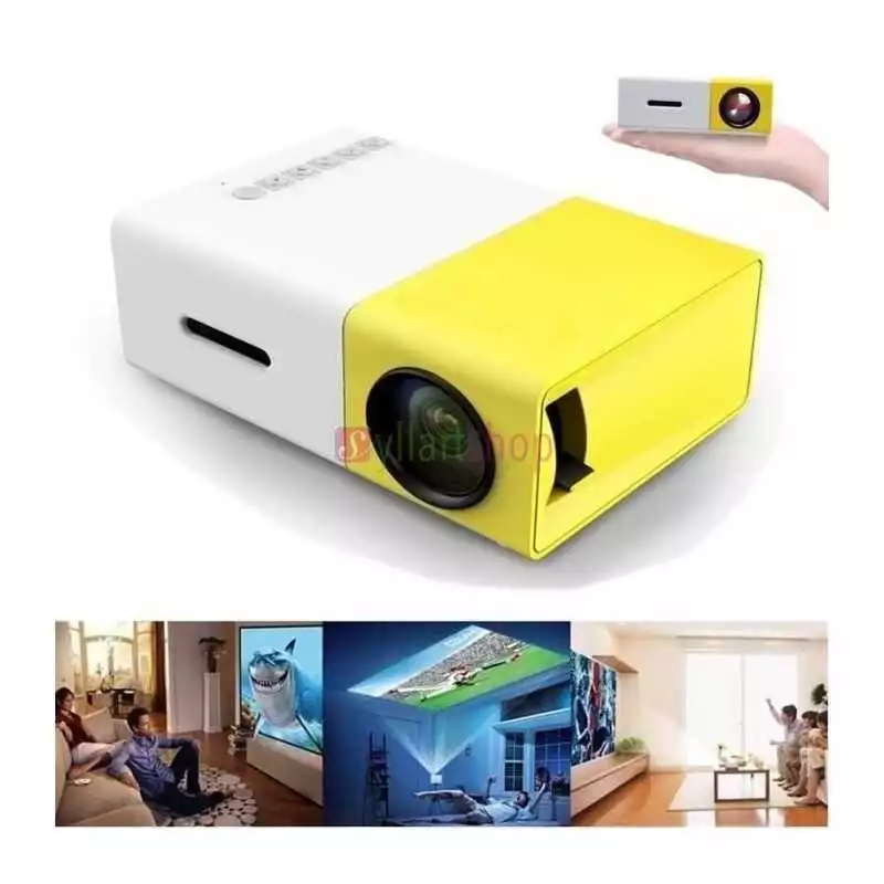 Mini Portable VidéoProjecteur YG300 Full HD 1080p Jaune