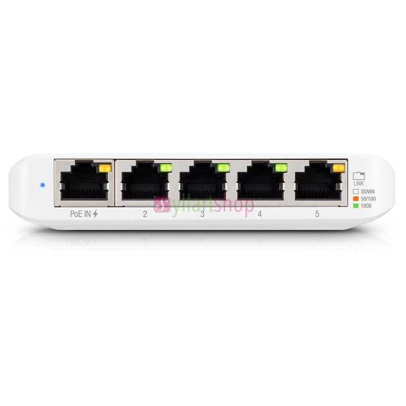 Switch UBIQUITI UniFi USW-FLEX-MINI | 5 Ports Gigabit Gérés | Ultra Compact | PoE Alimenté