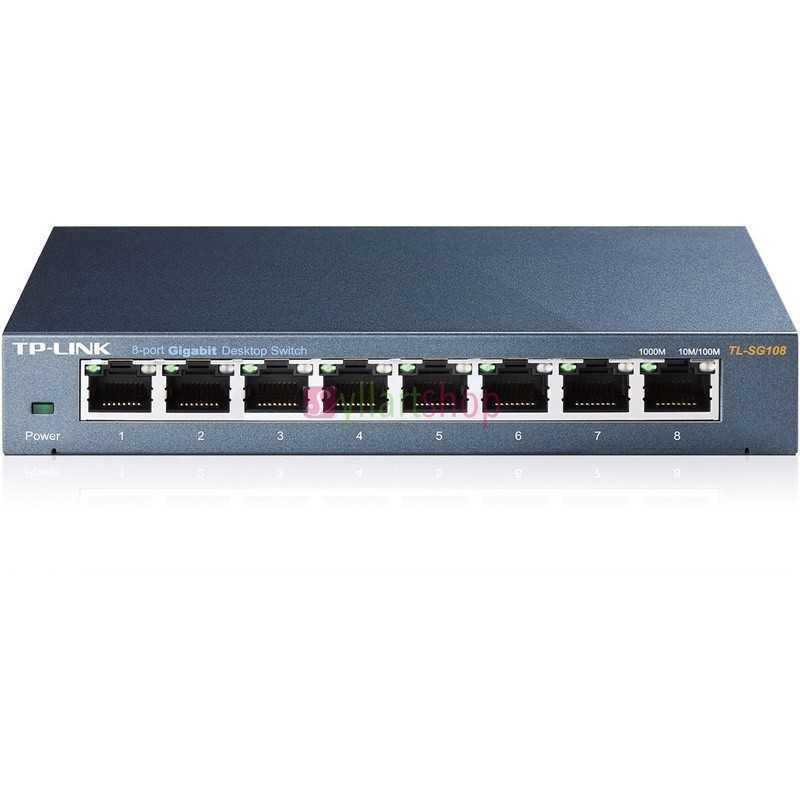 Switch TP-LINK TL-SG108 | 8 Ports Gigabit 10/100/1000 Mbps | Boîtier Métallique