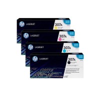 Cartouche toner HP 307A Noir  Jaune - Bleu - Rouge