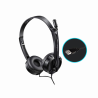 Casque Filaire USB RAPOO H120 | Stéréo HD | Micro Anti-Bruit à Rotation 360°