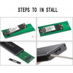 Boîtier SSD USB 3.0 vers NGFF M.2 SATA B