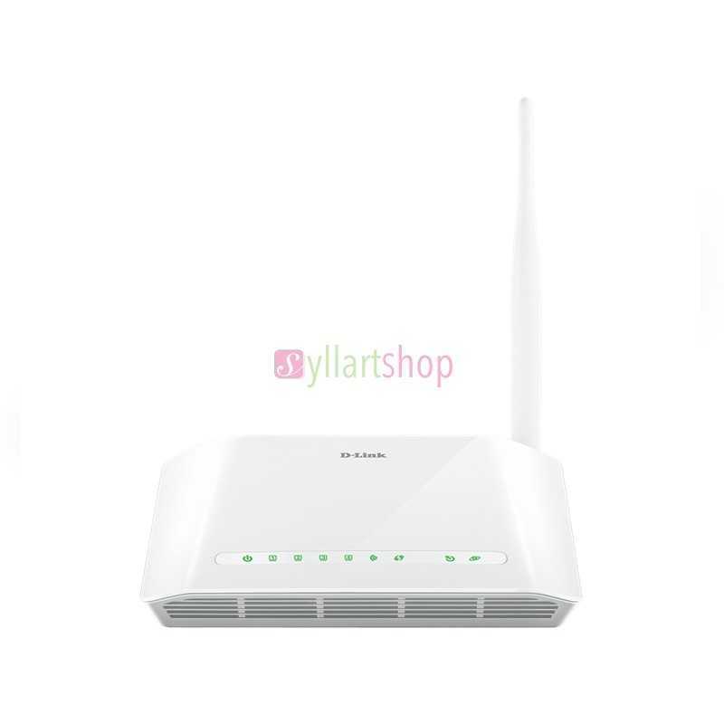 Modem Routeur D-LINK DSL-2730U | ADSL2+ | Wi-Fi N 150 Mbps | 4 Ports 10/100