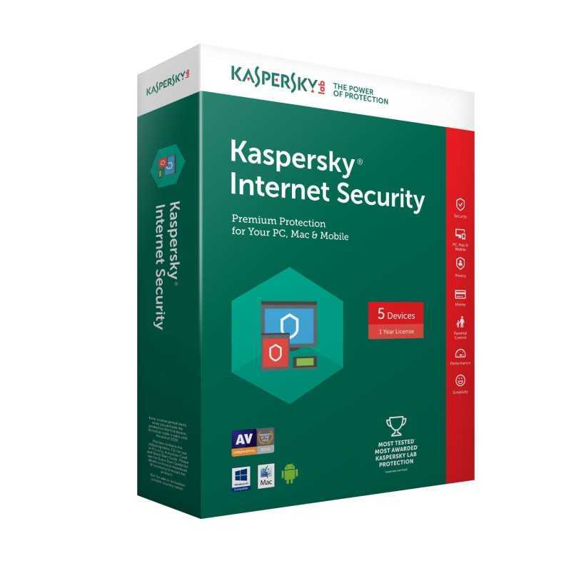 ANTIVIRUS Kaspersky Internet Security - Licence 2 poste /1an