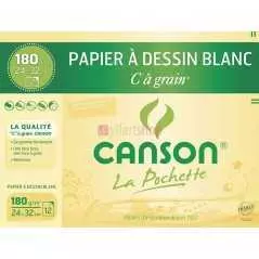 Pochette Canson Papier Couleur 180g | 12 Feuilles 24x32 cm
