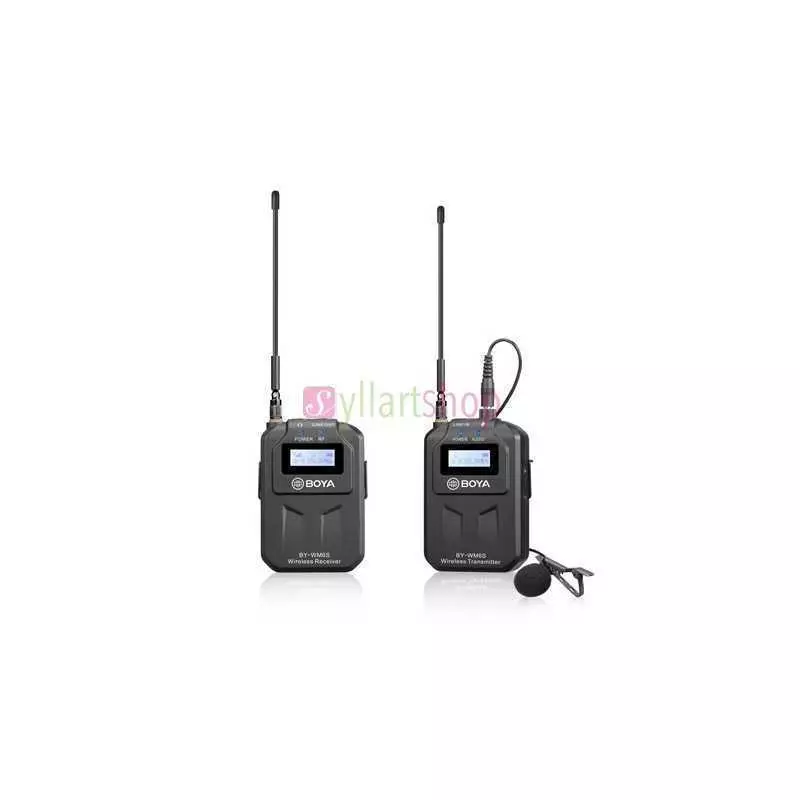 Système de microphone sans fil UHF BOYA BY-WM6S