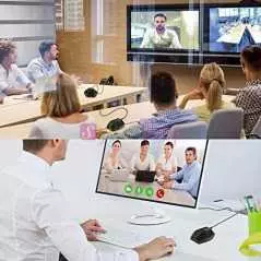 Microphone conférence omnidirectionnel à condensateur G11 Touch Butoon