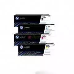 Cartouche toner HP 205A Noir, Jaune, Bleu, Rouge