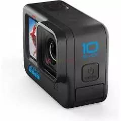Caméra GoPro HERO 10 Black d'action étanche avec écrans LCD avant et arrière tactiles, vidéo Ultra HD 5.3K60, photos 23MP