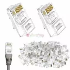 Connecteurs RJ45 Mâles | Non Blindés (Lot de 100)