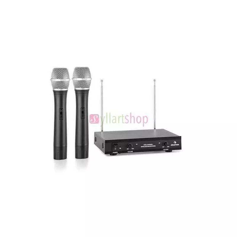 Microphone sans fil UHF double canal Omax Max - DH-744