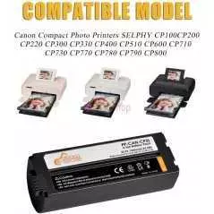 Batterie Canon NB CP2L pour appareil imprimantes photo Canon selfie CP800,CP900,CP910,CP1200,CP100,CP1300