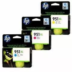 Cartouche d'Encre HP-951XL Bleu/ ROUGE/ Jaune