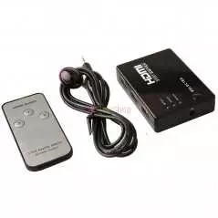 Switch HDMI avec télécommande IR, 3 entrées, 3 sorties, sélecteur hub HDMI pour HDTV, PS3, DVD