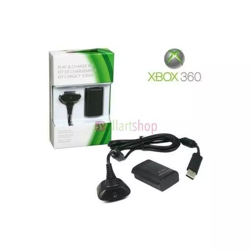 Chargeur Dock + Batterie manette USB Câble pour Xbox 360