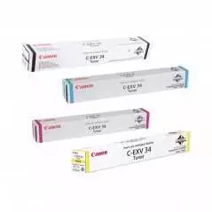 Cartouche Toner Canon C-EXV34 Noir / Bleu / Rouge / Jaune Original