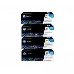 Cartouche Toner HP-125A Noir / Bleu / Jaune / Rouge Original