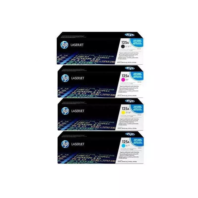 Cartouche Toner HP-125A Noir / Bleu / Jaune / Rouge Original