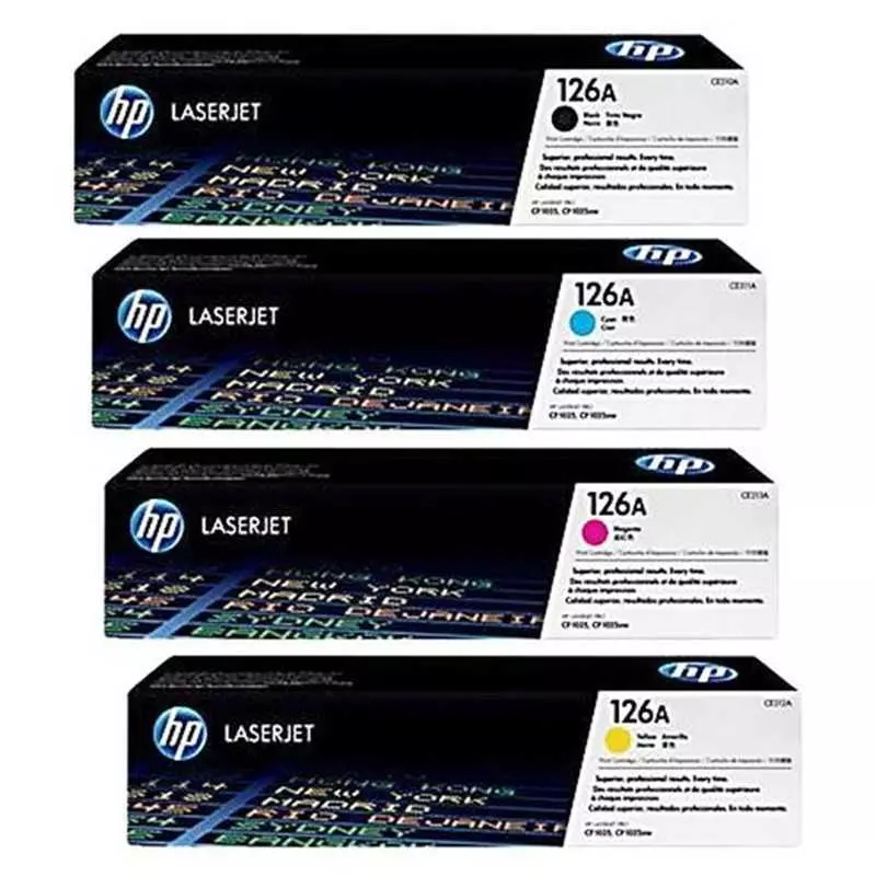 Cartouche Toner HP-126A Noir / Bleu / Rouge / Jaune Original