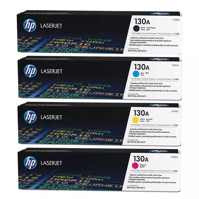 Cartouche Toner HP-130A Noir / Bleu / Jaune / Rouge Original