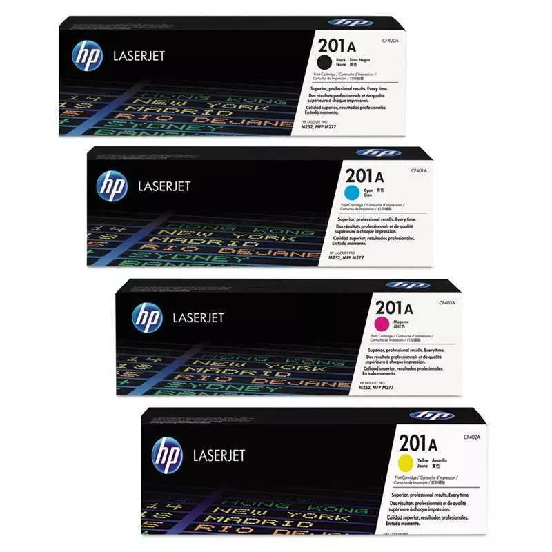 Cartouche Toner HP-201A Noir / Bleu / Rouge / Jaune Original
