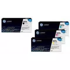 Cartouche Toner HP-307A Noir / Bleu / Rouge / Jaune Original