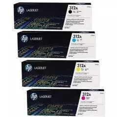 Cartouche Toner  HP 312A Noir / Bleu / Rouge / Jaune Original