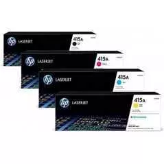 Cartouche Toner HP-415A Noir / Bleu / Rouge / Jaune Original