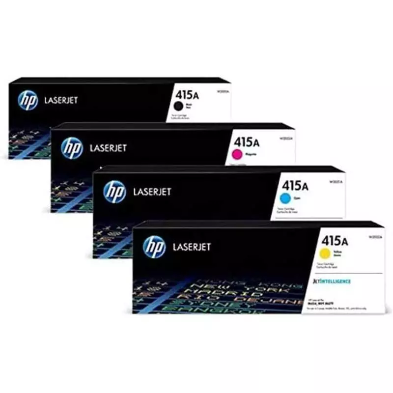 Cartouche Toner HP-415A Noir / Bleu / Rouge / Jaune Original