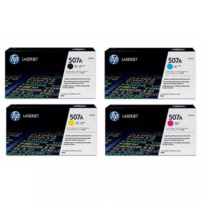 Cartouche Toner HP-507A Noir / Bleu /Rouge / Jaune Original