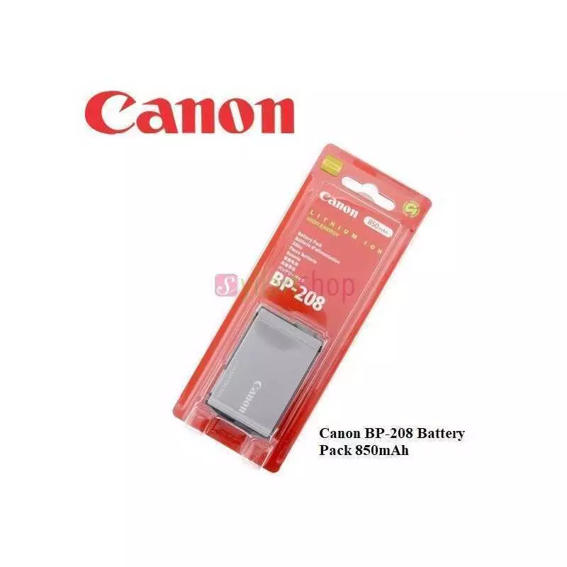 Batterie Canon BP 208 pour batterie MVX1Si / MVX430 / MVX450 / IXY DVS1 850mah