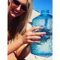 Bouteille sportive grande capacité unicolore 2.2 Litre