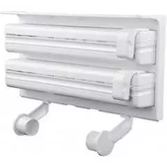 Distributeur de Papier Triple Blanc Plastique