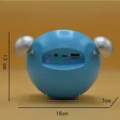 Réveil haut parleur Bluetooth sans fil, carte TF, Radio FM, lecteur MP3 avec Microphone Portable, Mini horloge