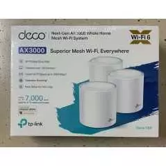TP-Link Deco X60 (Pack de 3) | Système WiFi Mesh 6 AX3000 Dual-Band | Couverture 650 m² & Sécurité HomeShield