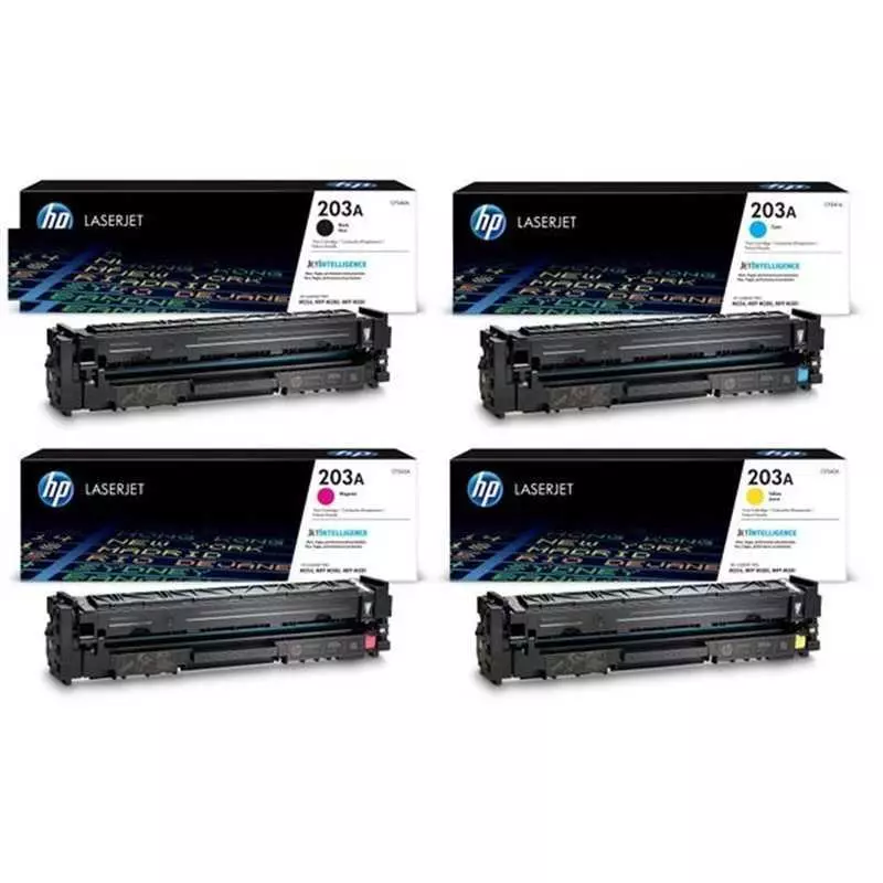 Cartouche Toner HP-203A Noir / Bleu / Jaune / Rouge