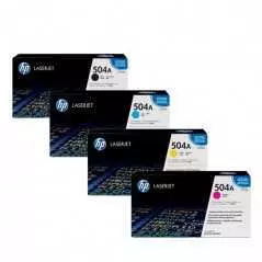 Cartouche Toner HP-504A Noir / Bleu / Jaune / Rouge