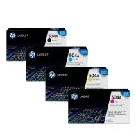 Cartouche Toner HP-504A Noir / Bleu / Jaune / Rouge