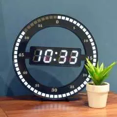 Horloge Murale 3D Salon Grand Écran LED DS-3688L
