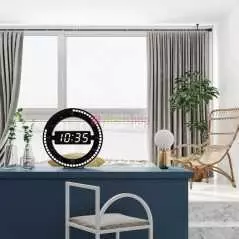 Horloge Murale 3D Salon Grand Écran LED DS-3688L